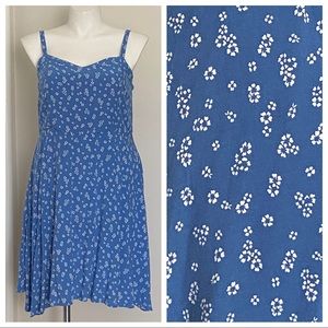 NWOT Torrid cornflower blue smocked back dress